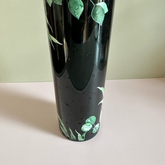 Custom Green Leaf Black Travel Tumbler Drinkware 20oz - Picture 7 of 7